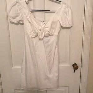 White mini dress